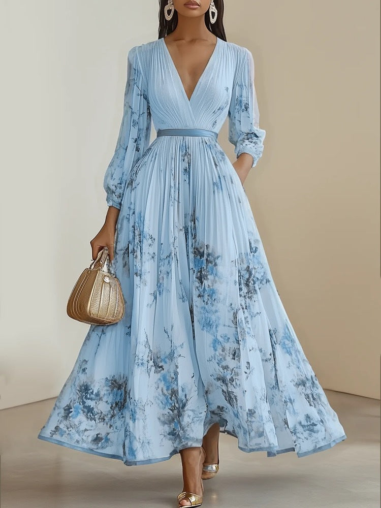 Solenne Floral Midi Dress