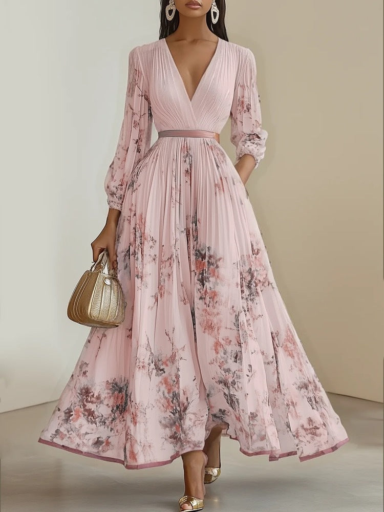 Solenne Floral Midi Dress