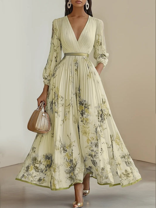 Solenne Floral Midi Dress